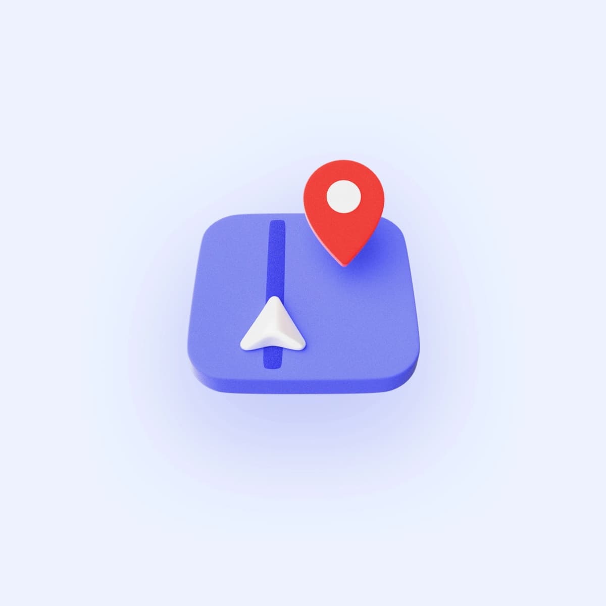 Navigation App Icon 3D